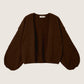 SADIE & SAGE - Marley Dolman Sleeve Cardigan - Dark Brown