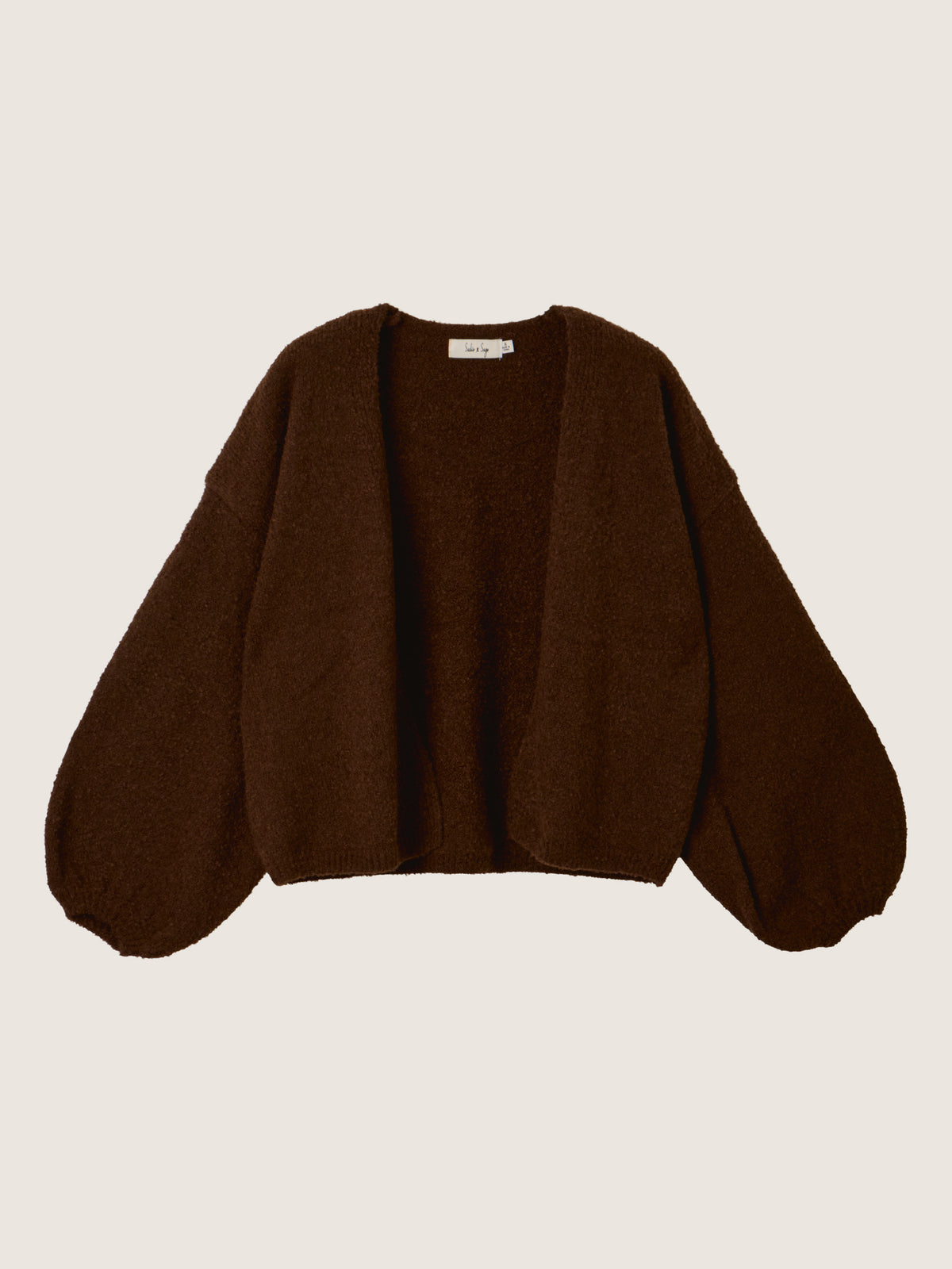 SADIE & SAGE - Marley Dolman Sleeve Cardigan - Dark Brown