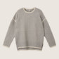 LOVEFINN - Contrast Trim Pullover Sweater - 