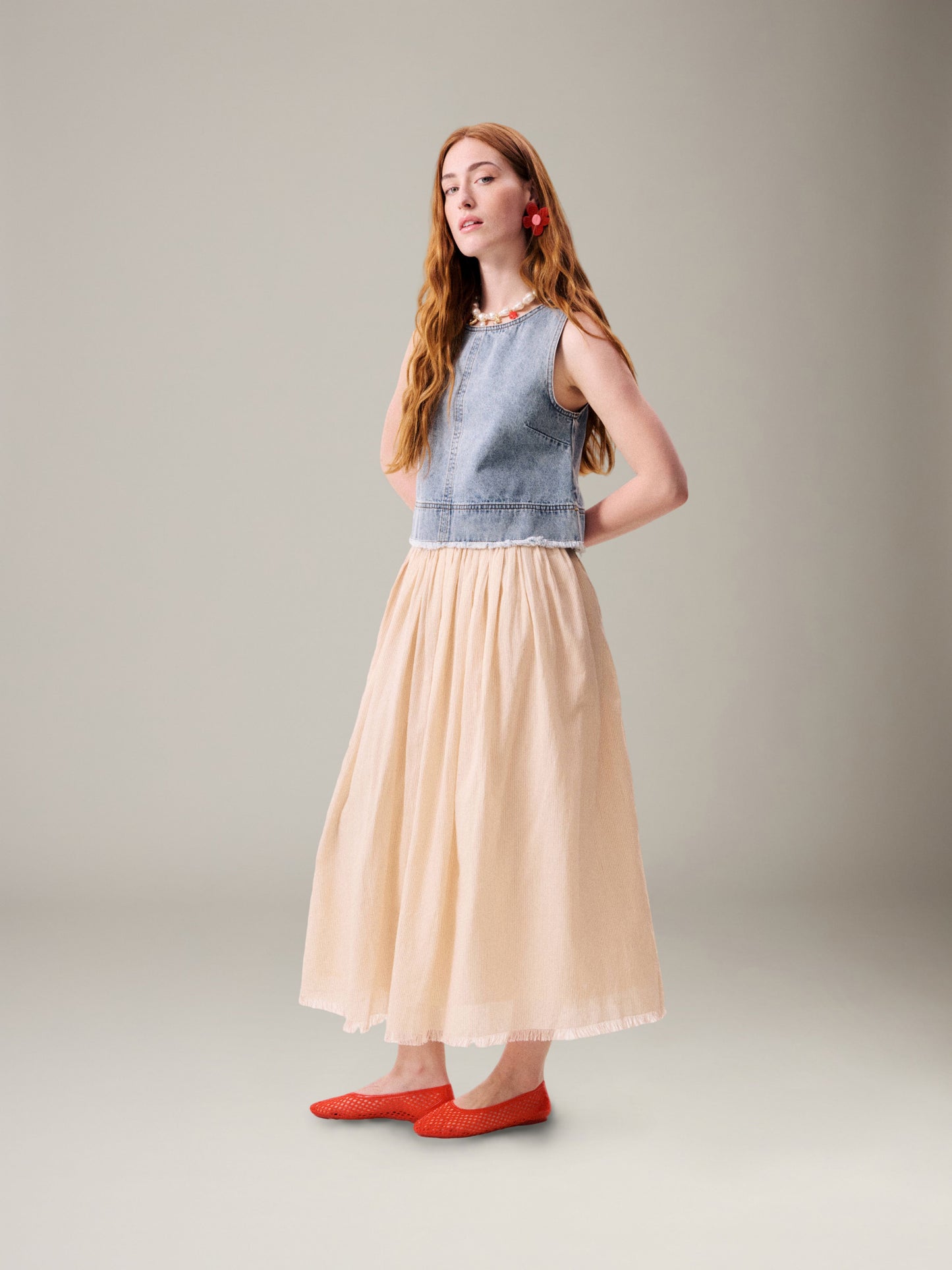 FRNCH - Mary Stripe Skirt - 