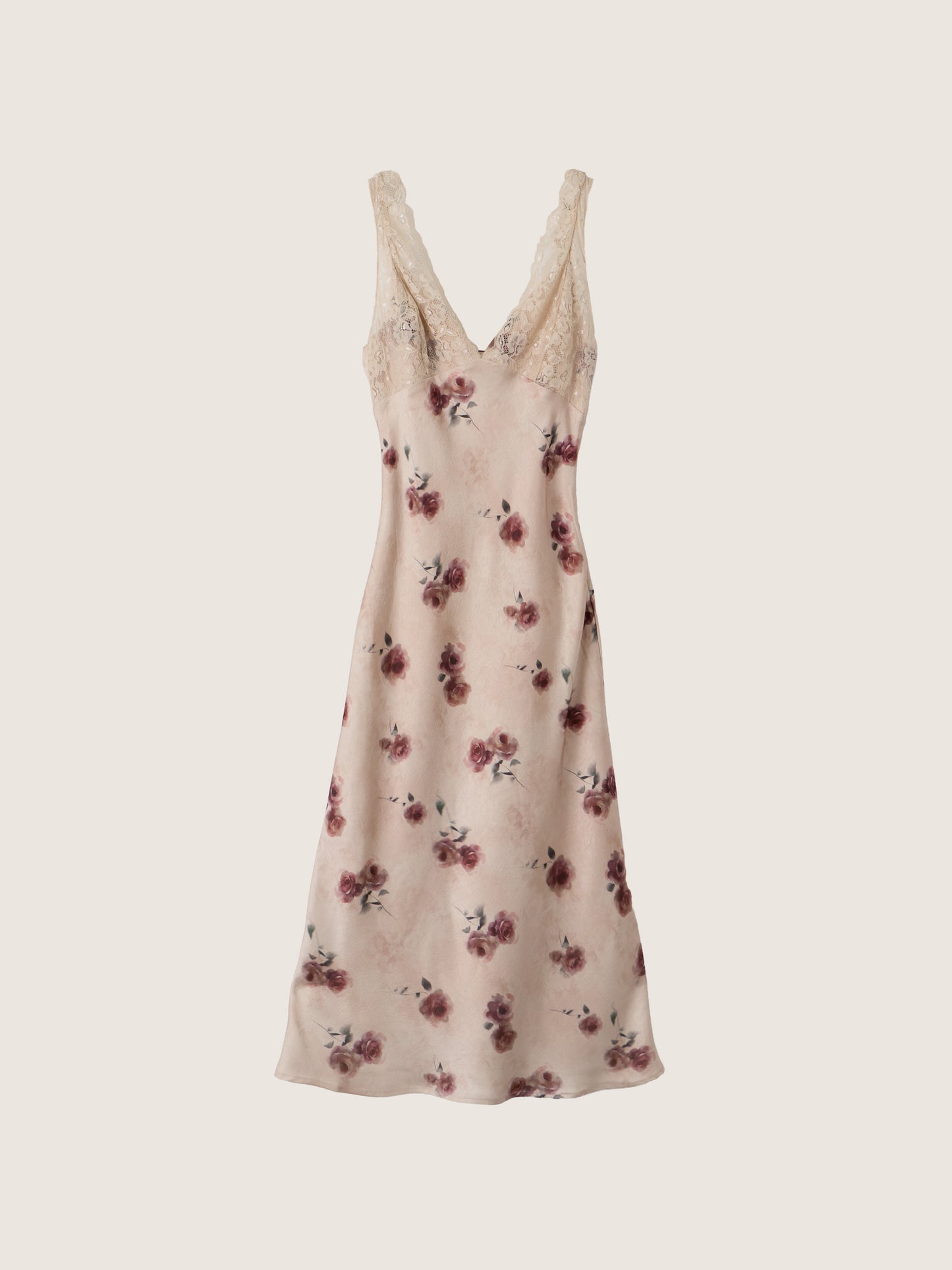Floral Satin Dress