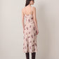 LOVEFINN - Floral Satin Dress - 