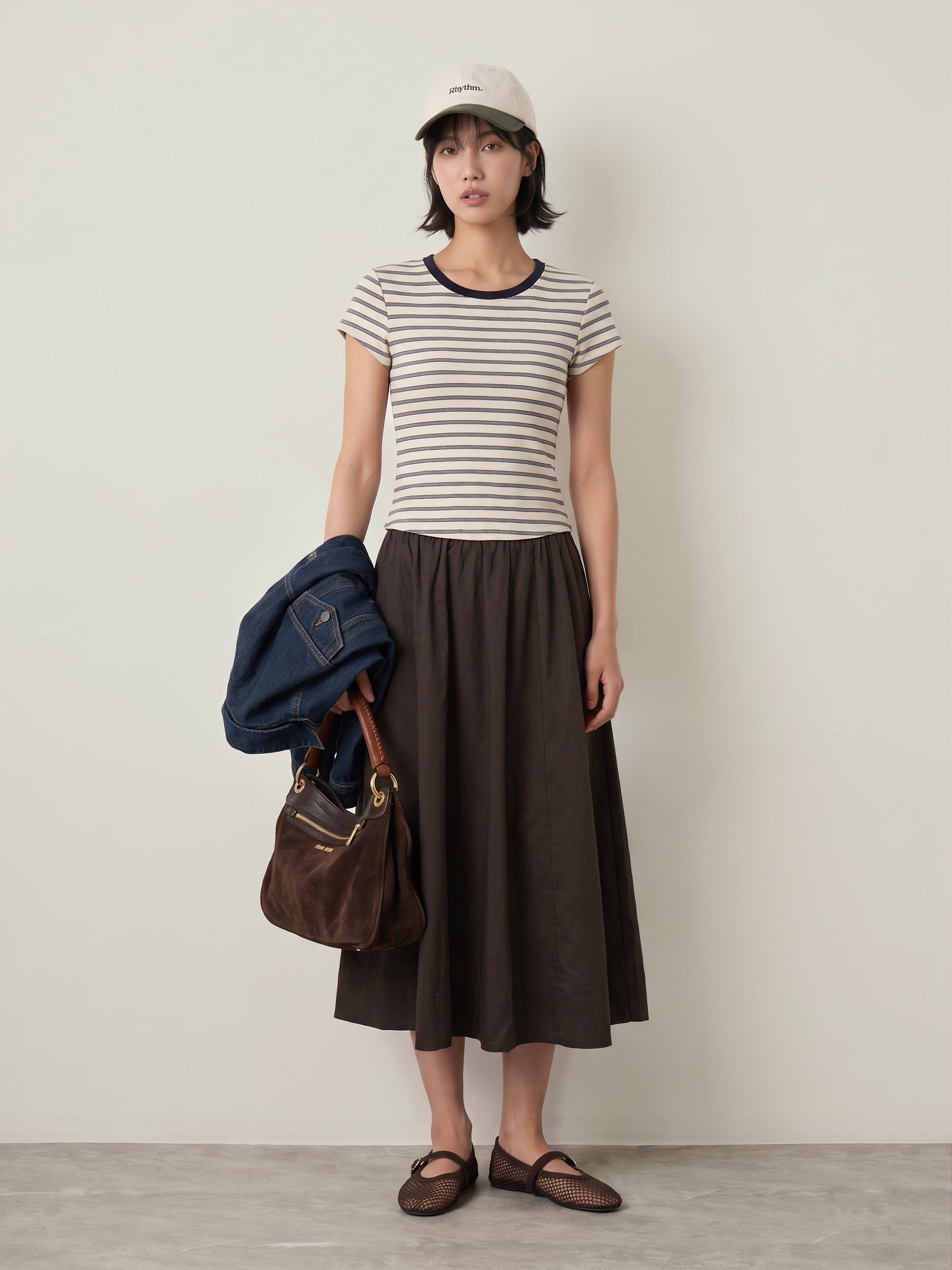 LOVEFINN - Striped Baby T-Shirt - Ivory Stripe