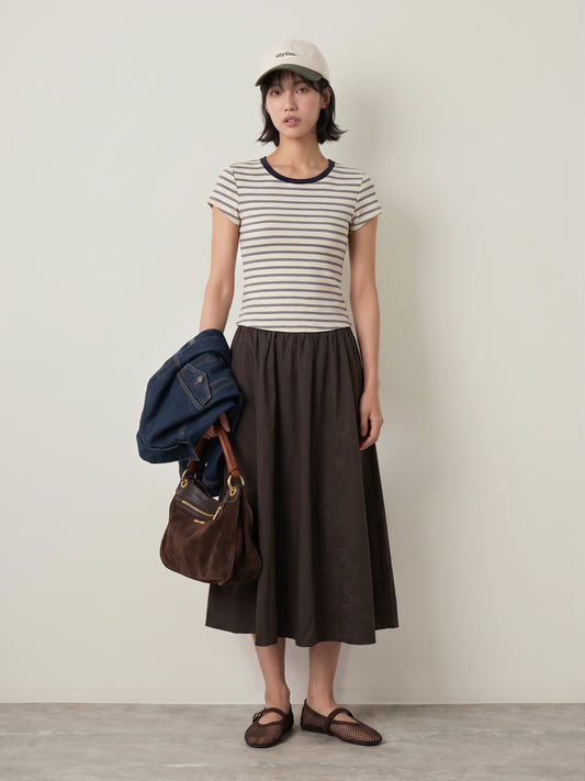 LOVEFINN - Striped Baby T-Shirt - Ivory Stripe