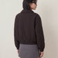 LOVEFINN - Gingham Contrast Bomber Jacket - 