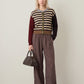 LOVEFINN - Stripe Mix Cardigan - 