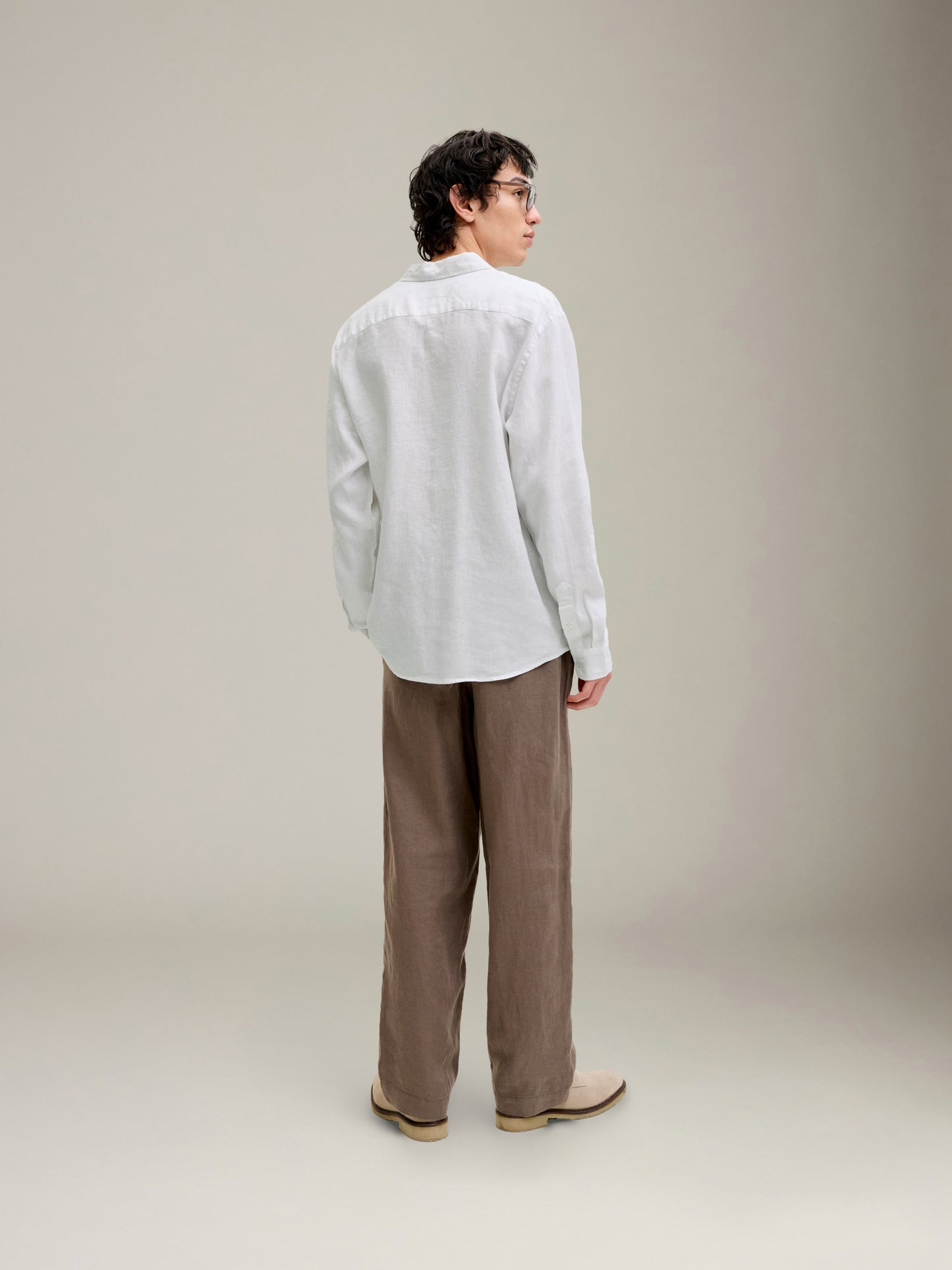 JACK & JONES - Premium Lawrence Linen Longsleeve Shirt - 