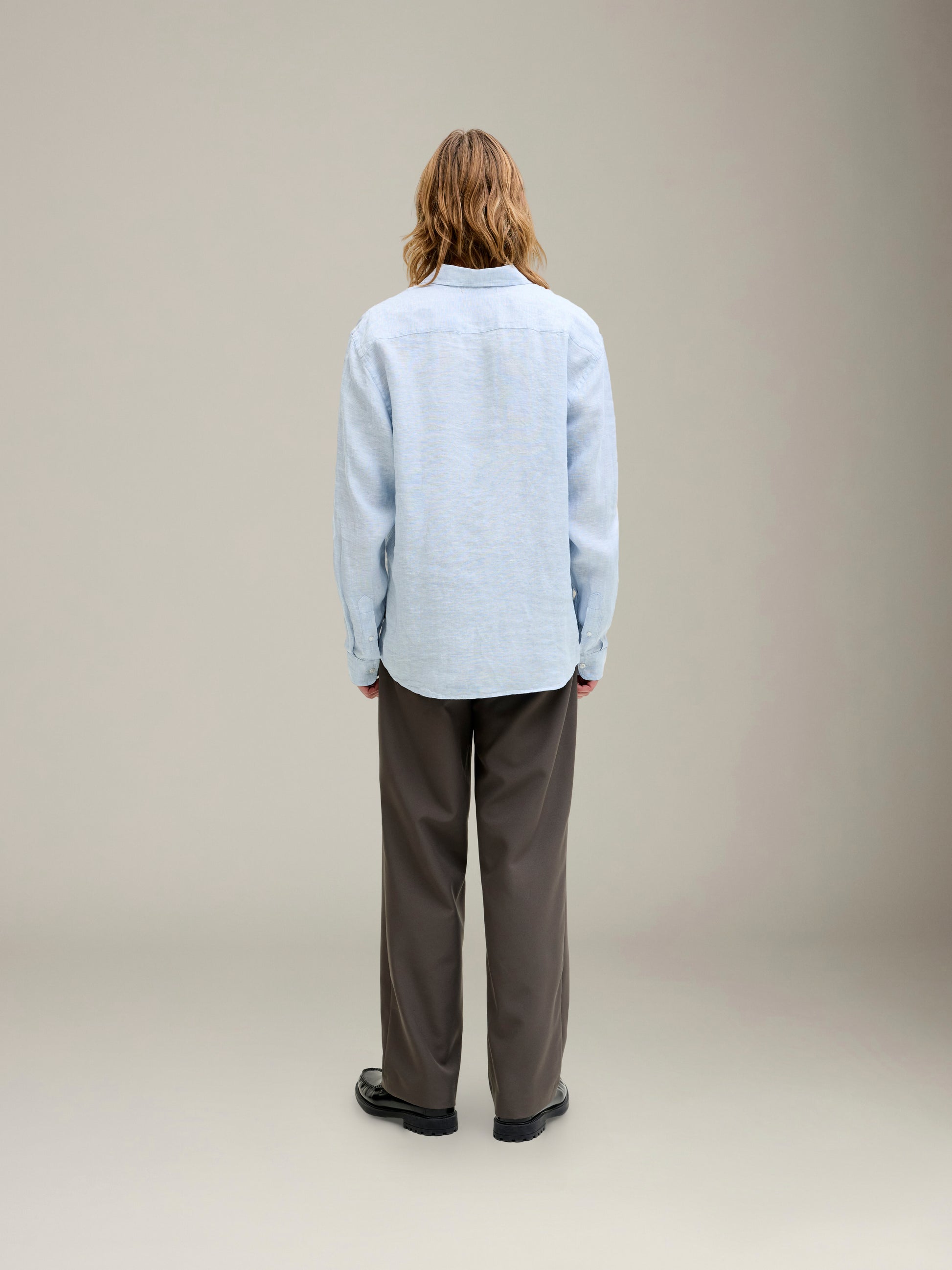 JACK & JONES - Premium Lawrence Linen Longsleeve Shirt - 