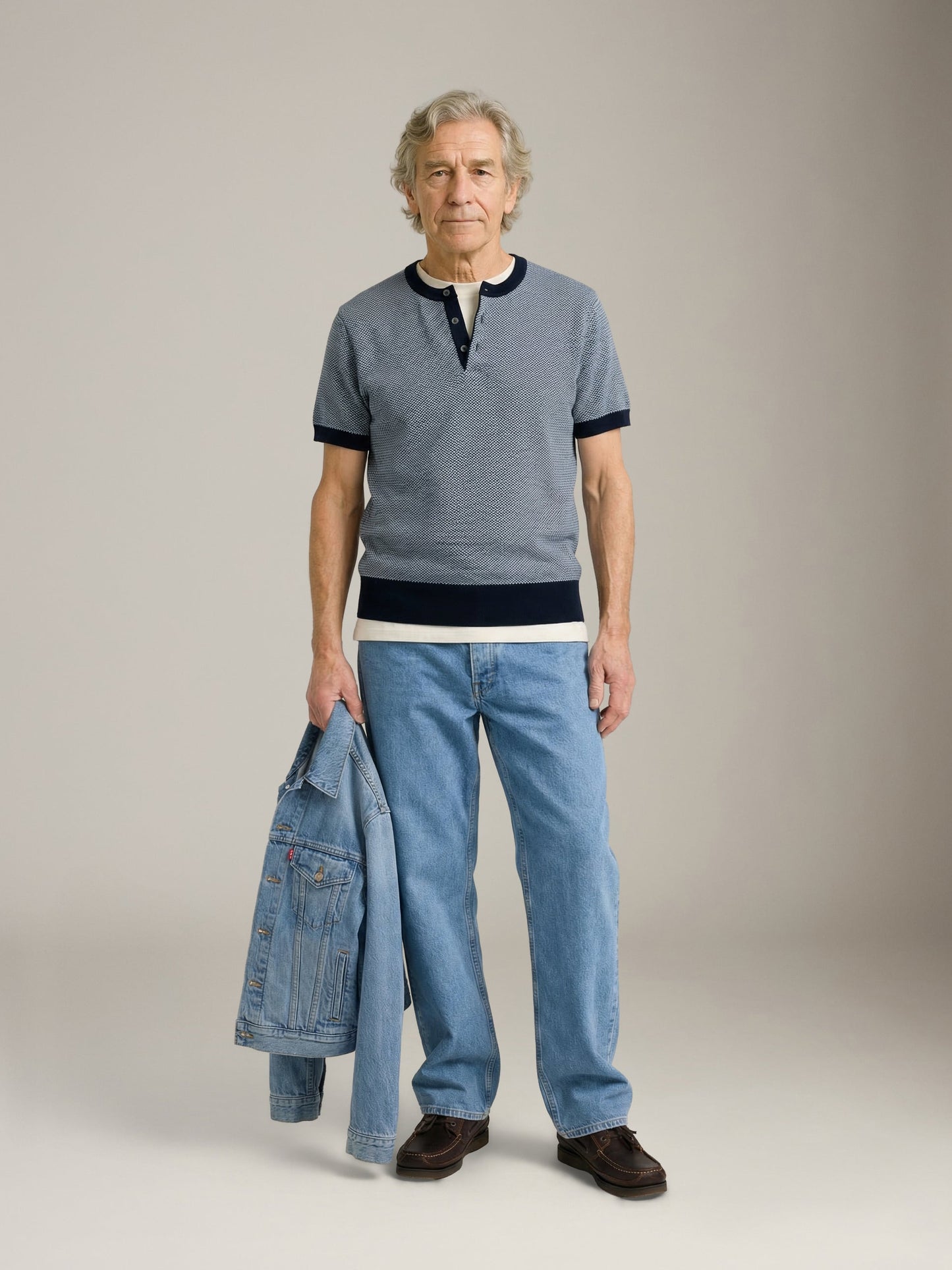 CHAMPLAIN - Textured Knit T-Shirt - 