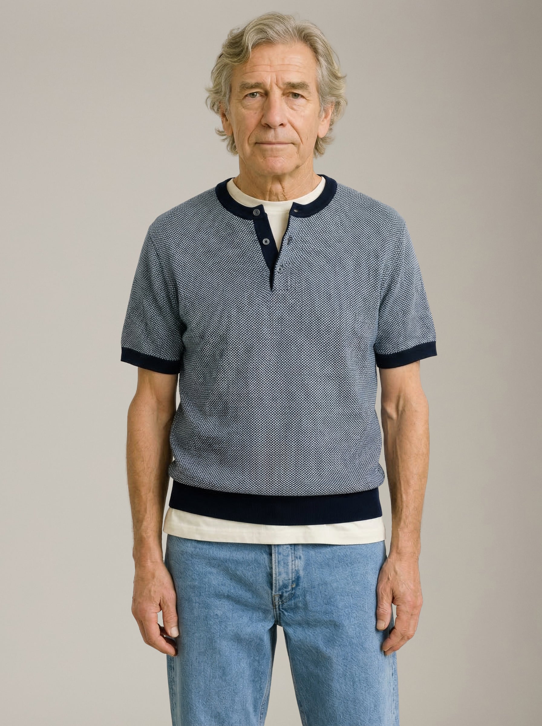 CHAMPLAIN - Textured Knit T-Shirt - 