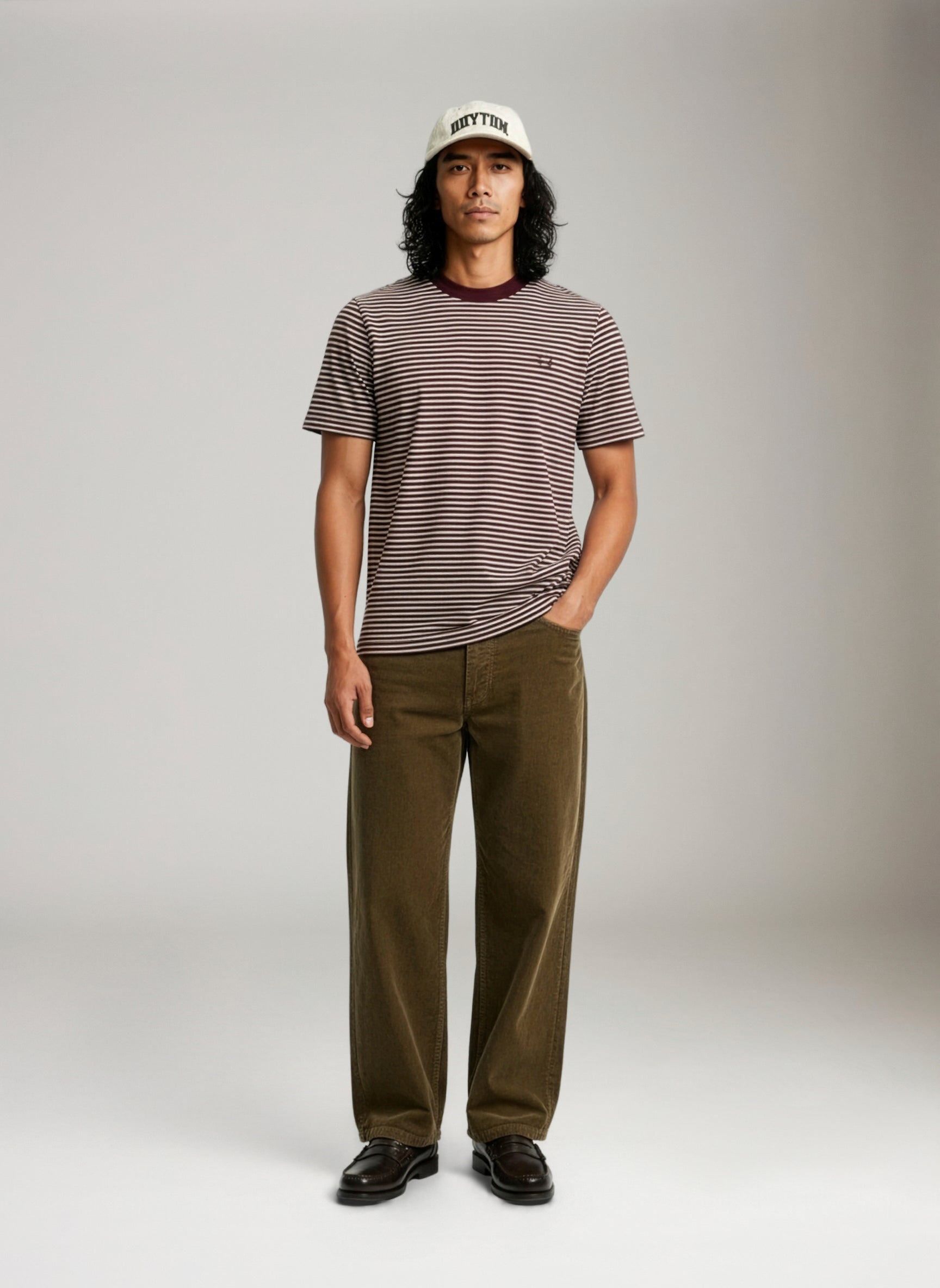 FRED PERRY - Fine Stripe Heavyweight T-Shirt - 