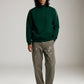 ATRIUM - Midweight Fleece Half-Zip Pullover - Deep Emerald