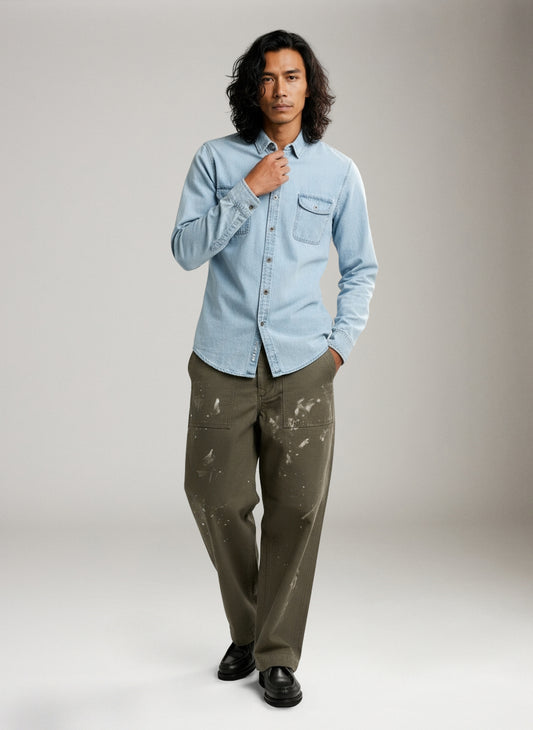 CHAMPLAIN - Two Pocket Denim Shirt - 