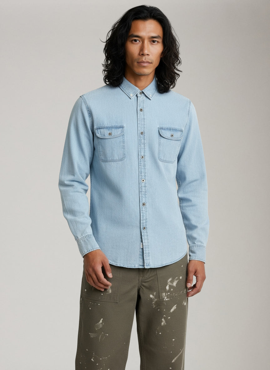 CHAMPLAIN - Two Pocket Denim Shirt - 