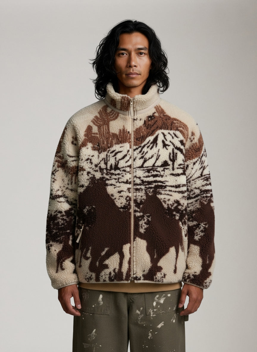 KUWALLA - Printed Sherpa Fleece - 