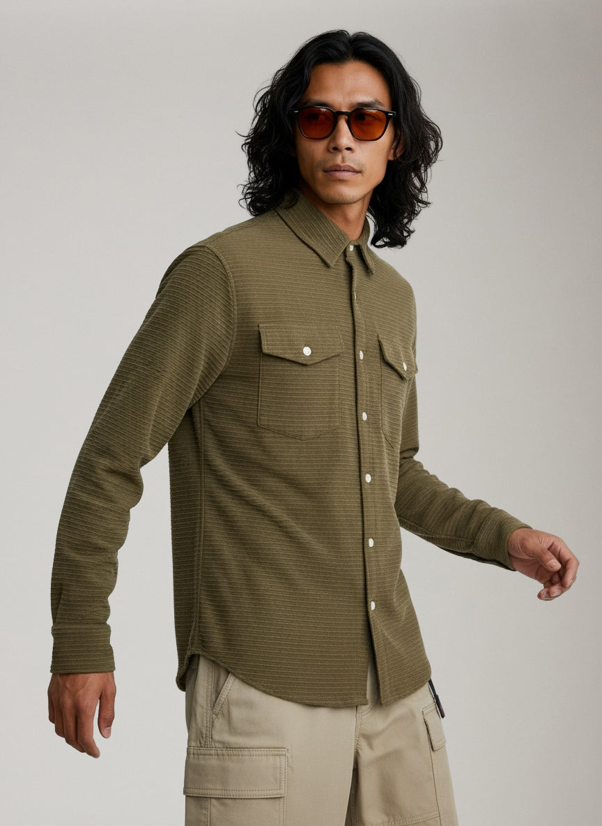 CHAMPLAIN - Textured Overshirt - 