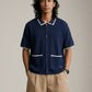 SERVICE WORKS - Blanket Stitch Knit Shortsleeve Shirt - 