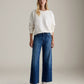 AG - Saige Wide Leg Cropped Jeans - 