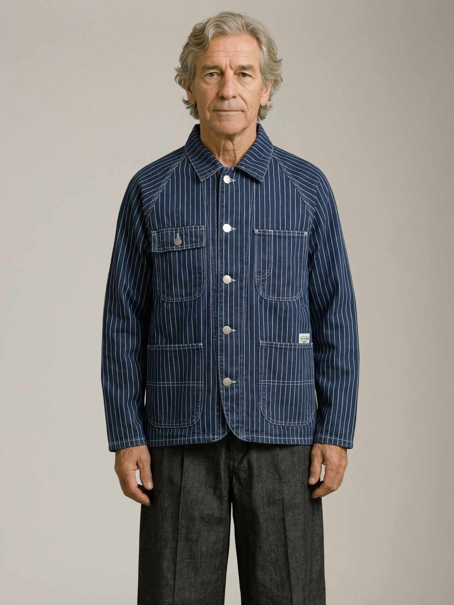 SERVICE WORKS - Pinstripe Denim Coverall 2.0 - 