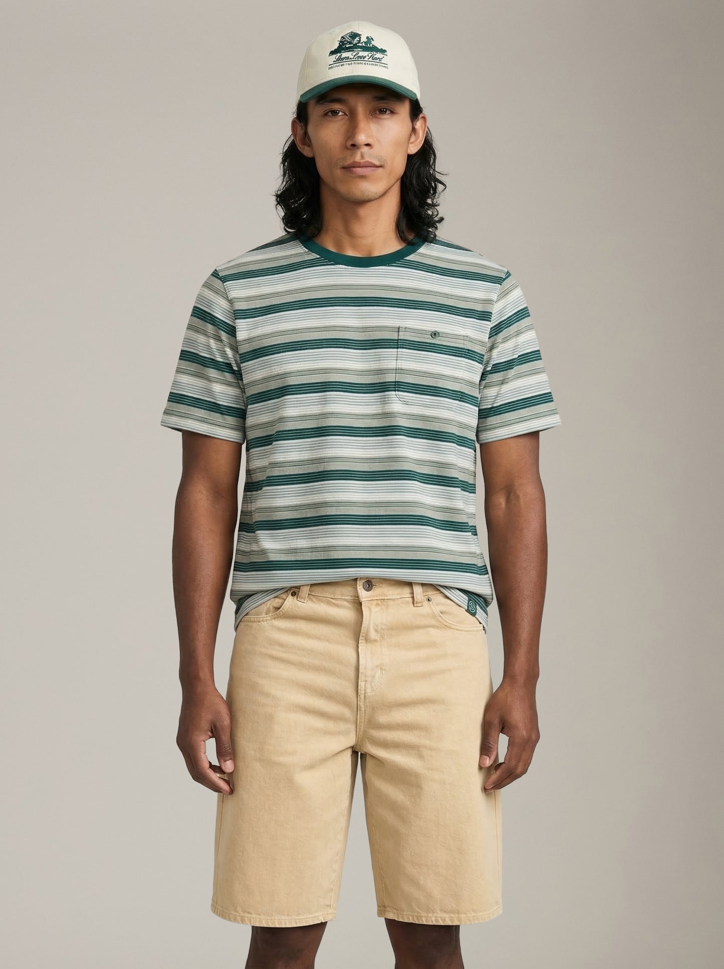 CHAMPLAIN - 90s Striped T-Shirt - 