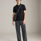 FRED PERRY - Tennis Shirt - Black / Dark Caramel
