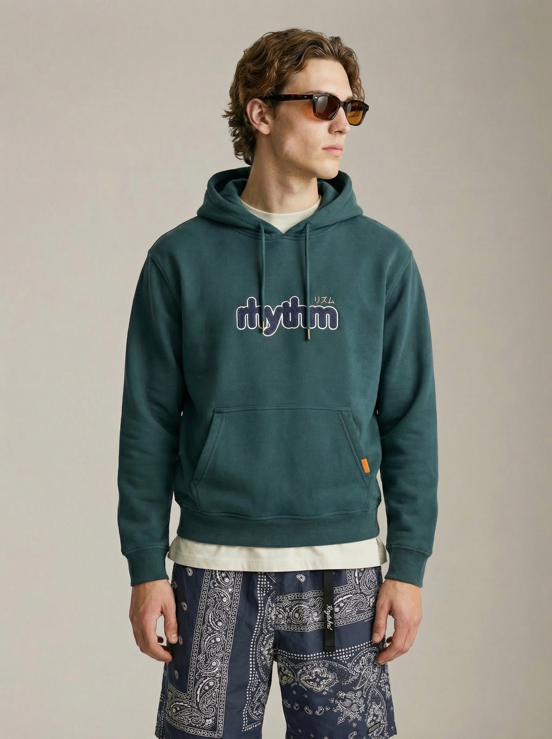 RHYTHM - Applique Fleece Hoodie - 
