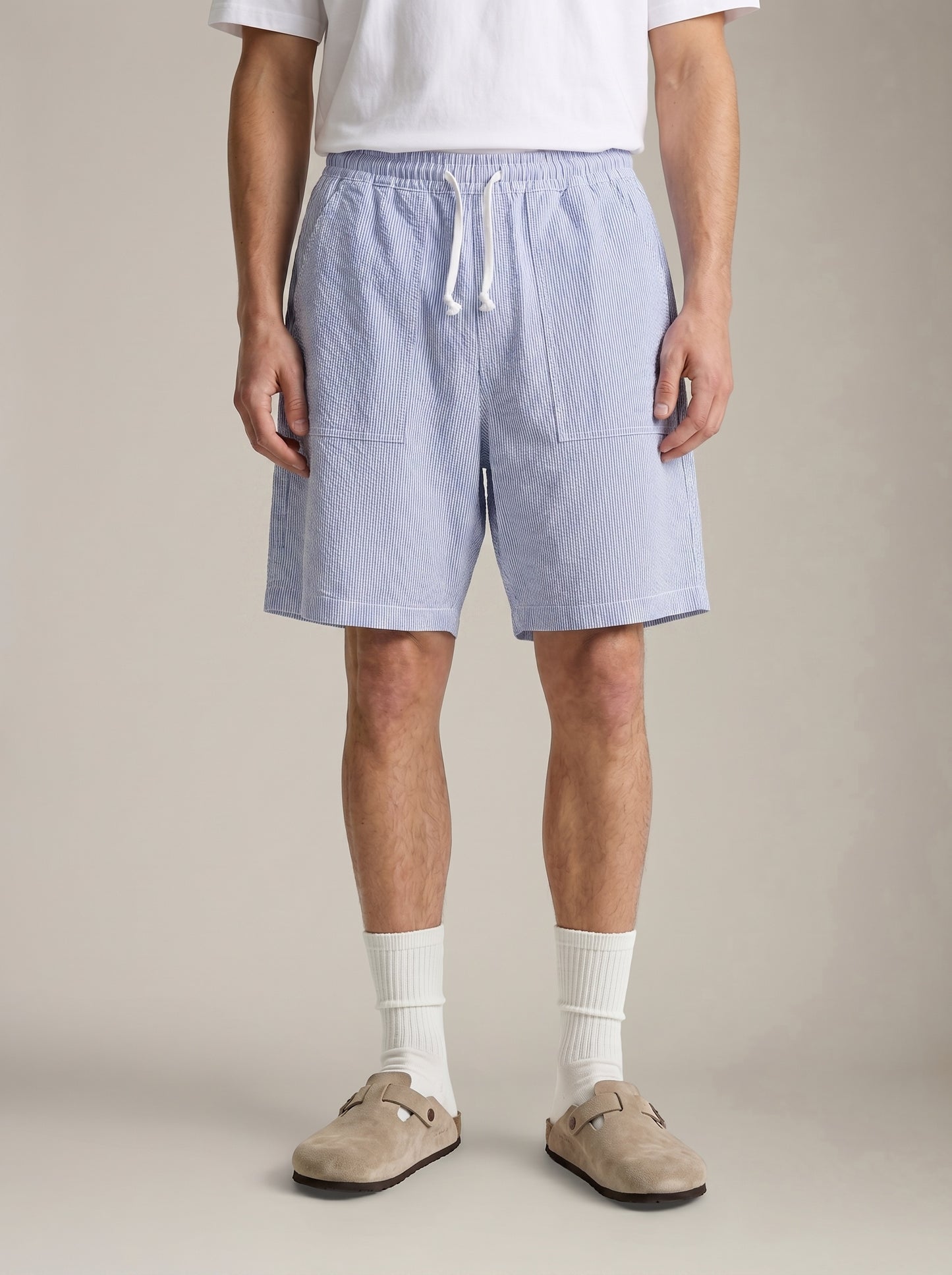 SERVICE WORKS - Seersucker Chef Shorts - 