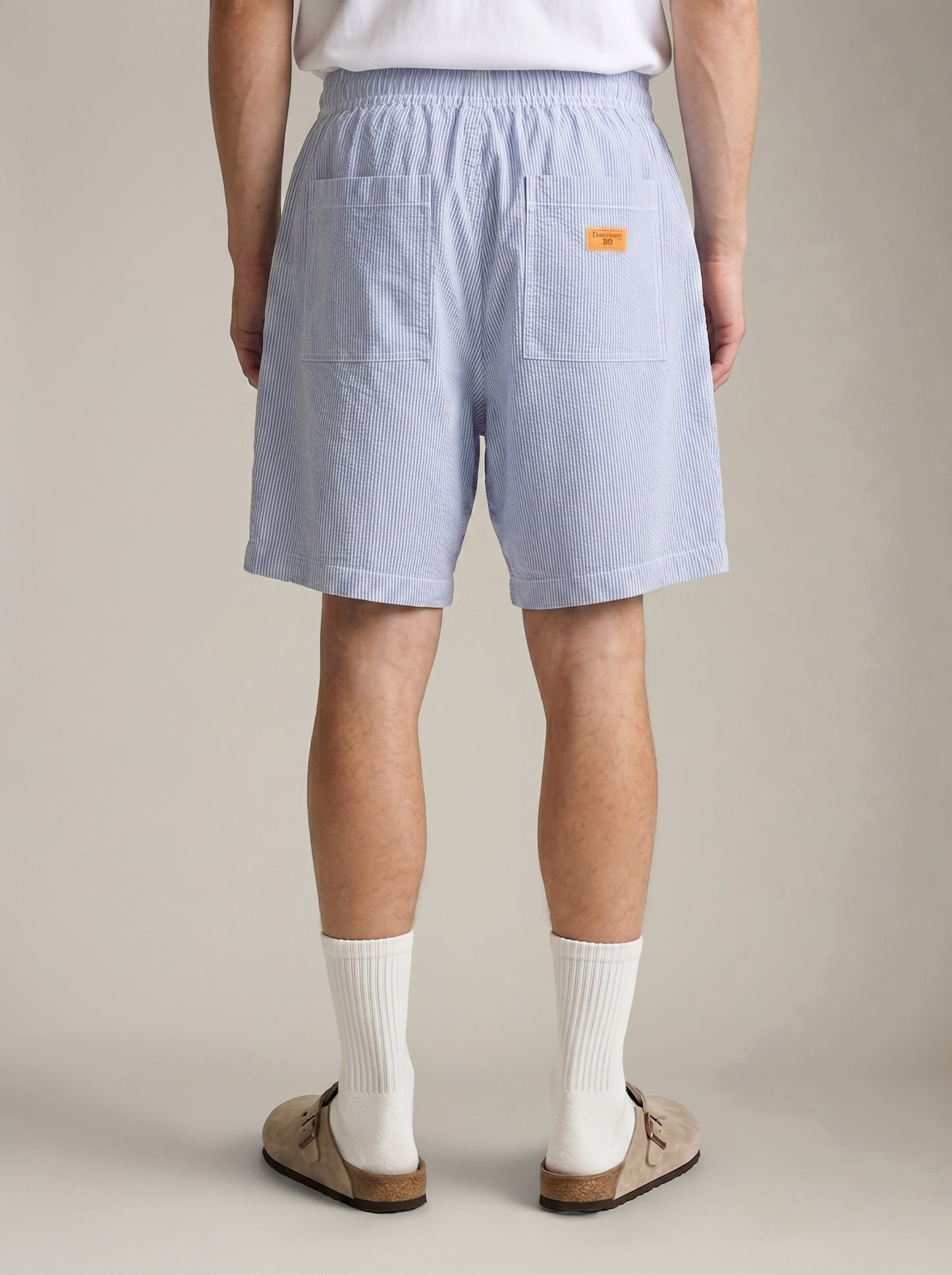 SERVICE WORKS - Seersucker Chef Shorts - 