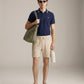 FRED PERRY - Twin Tipped Shirt - Tennis Blue / Lemon Barley