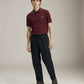 FRED PERRY - Twin Tipped Shirt - Oxblood / Stockport Blue