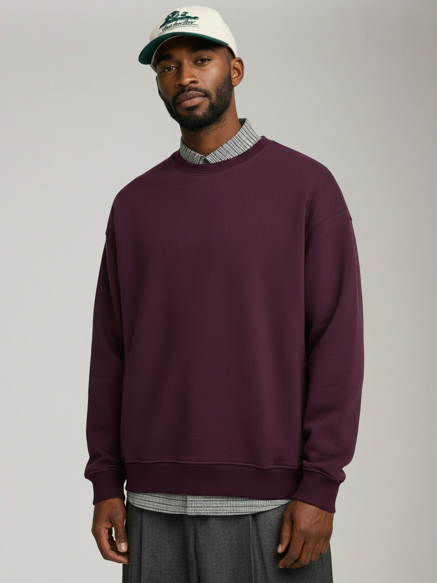 Midweight Oversized Crewneck Sweatshirt