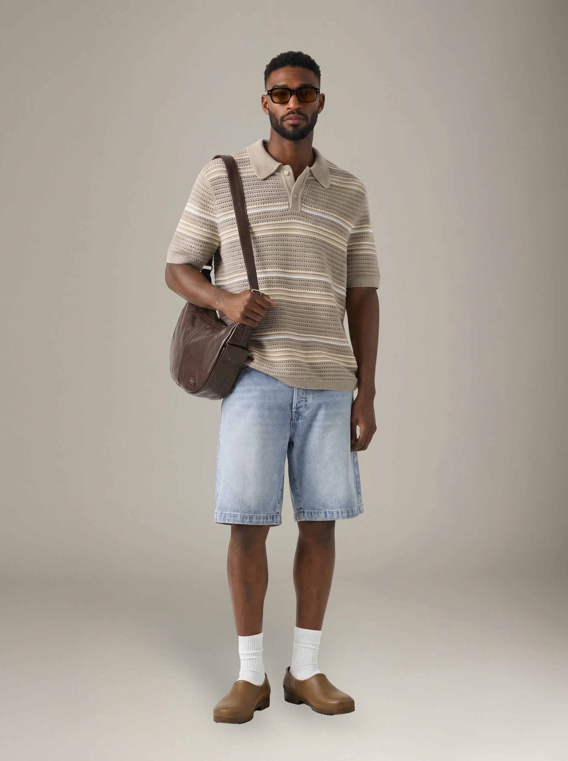 LEVI'S - Laguna Sweater Polo - Terrace Stripe Vintage Khaki