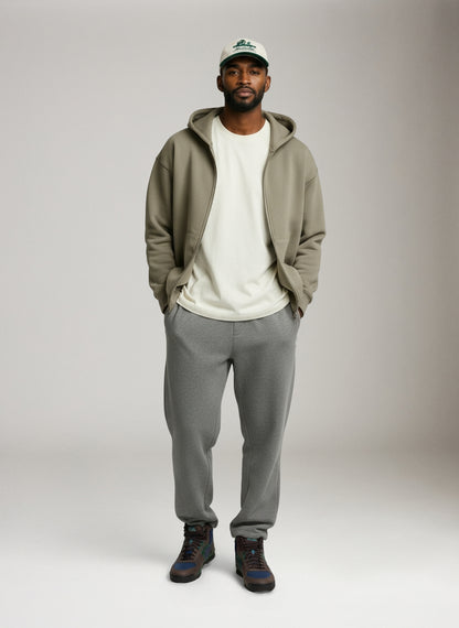 ATRIUM - Reverse Weave Relaxed Straight Leg Sweatpant - 