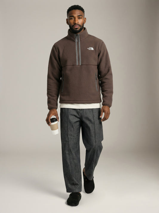 THE NORTH FACE - Fleeski Quarter Zip Pullover - Ember Soil