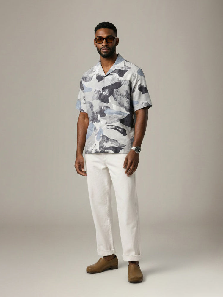 ONLY & SONS - Harvi Printed Resort Shortsleeve Shirt - 