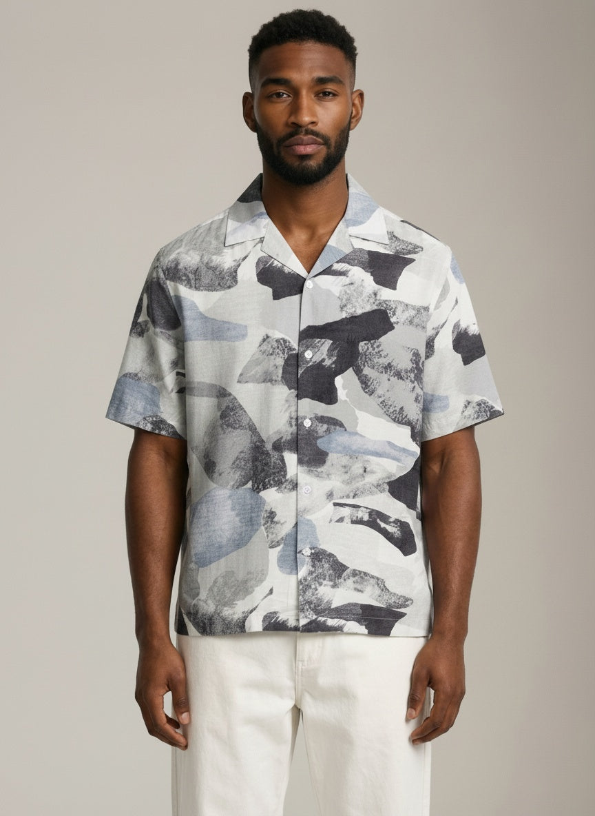 ONLY & SONS - Harvi Printed Resort Shortsleeve Shirt - 
