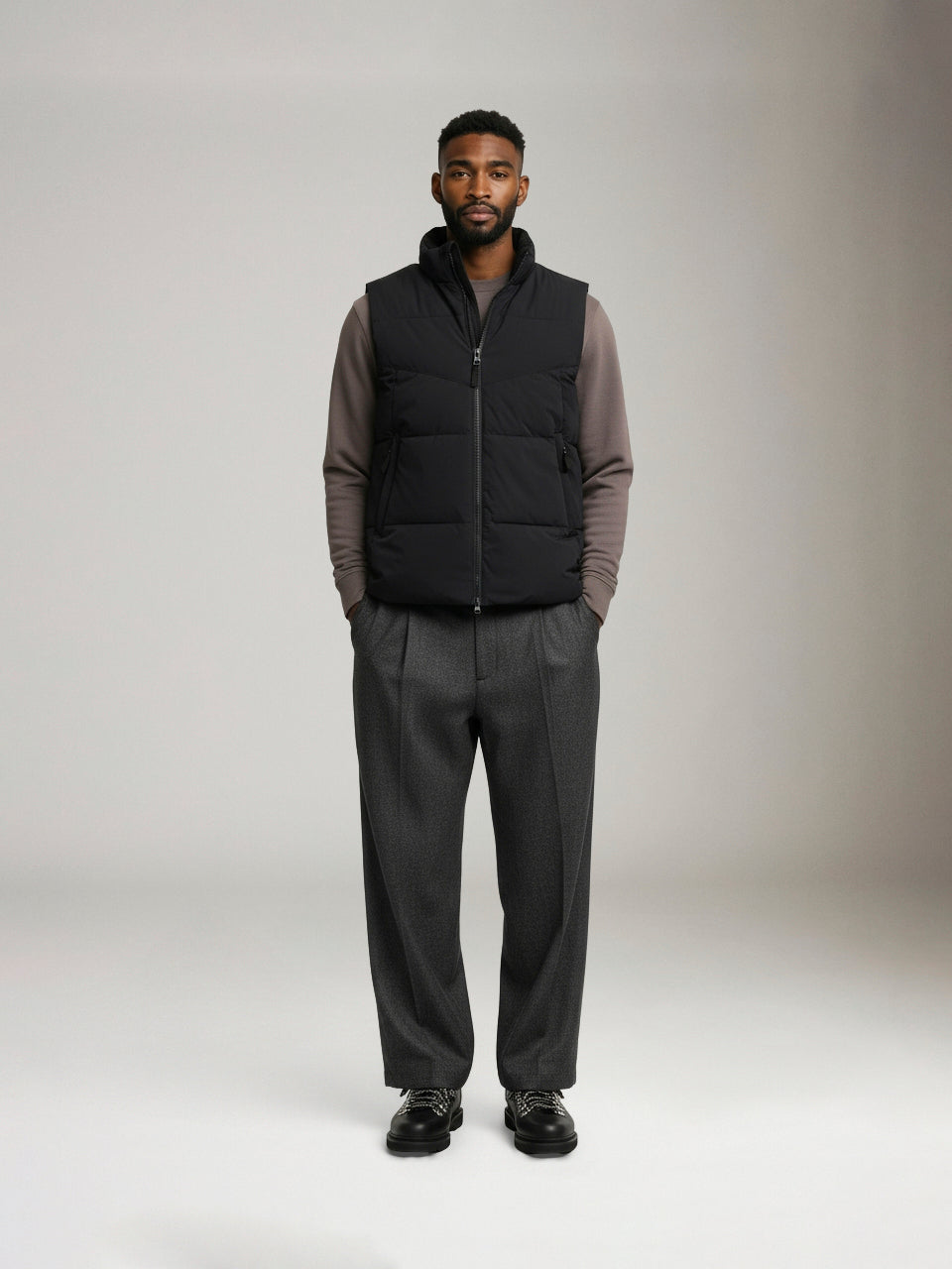 ATRIUM - Flex Puffer Vest - Black