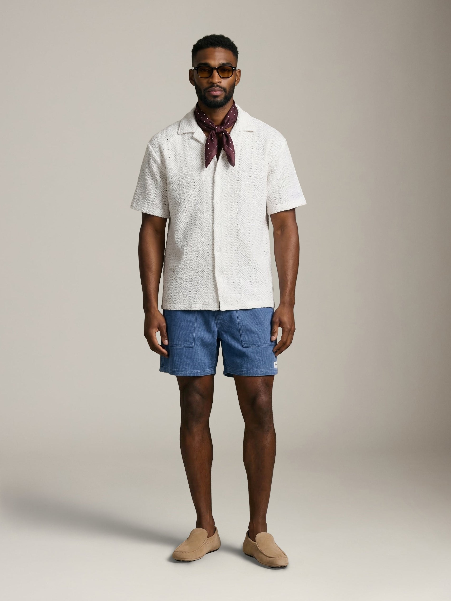ONLY & SONS - Bertil Waffle Resort Shortsleeve Shirt - White
