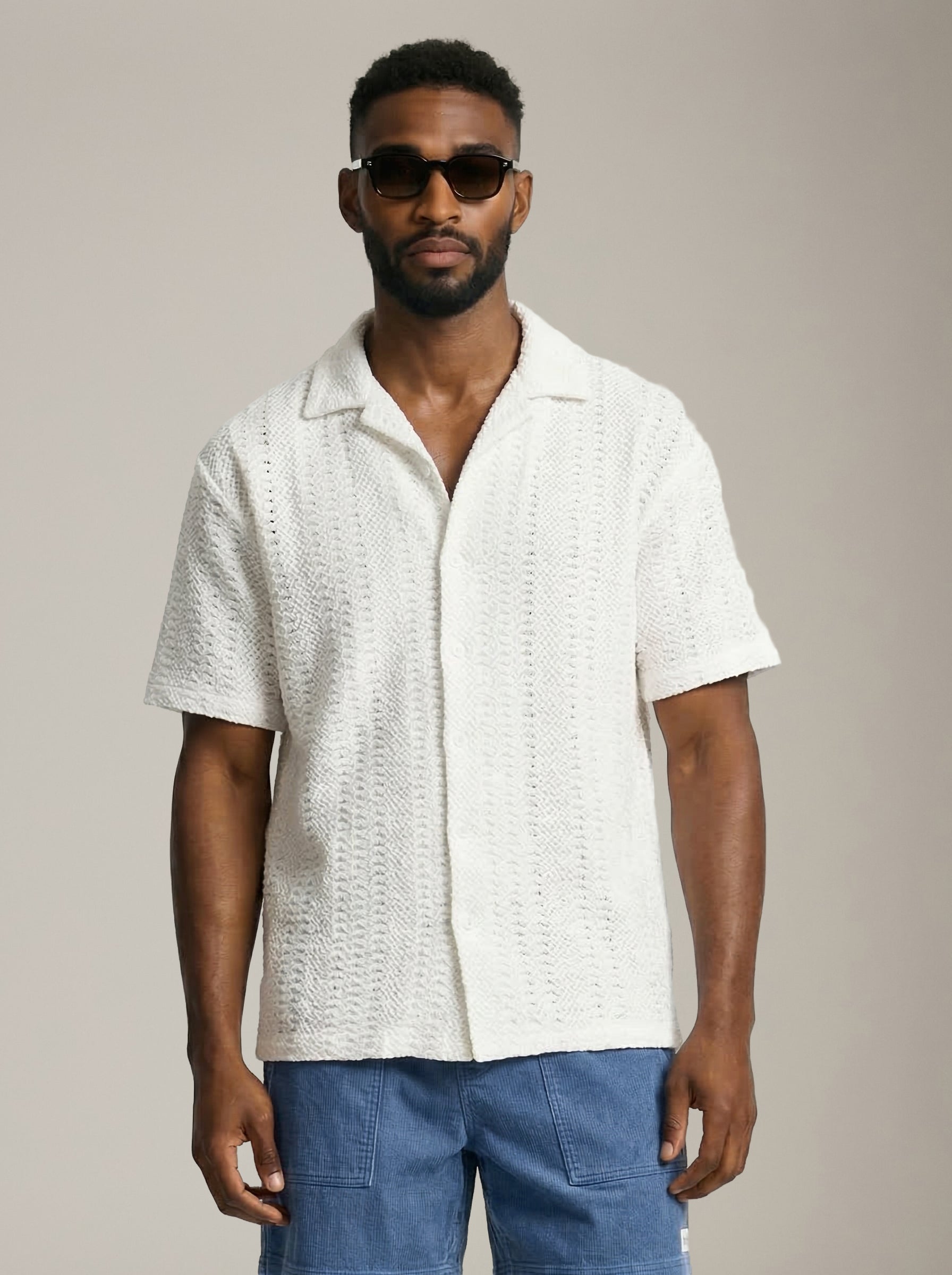 ONLY & SONS - Bertil Waffle Resort Shortsleeve Shirt - 