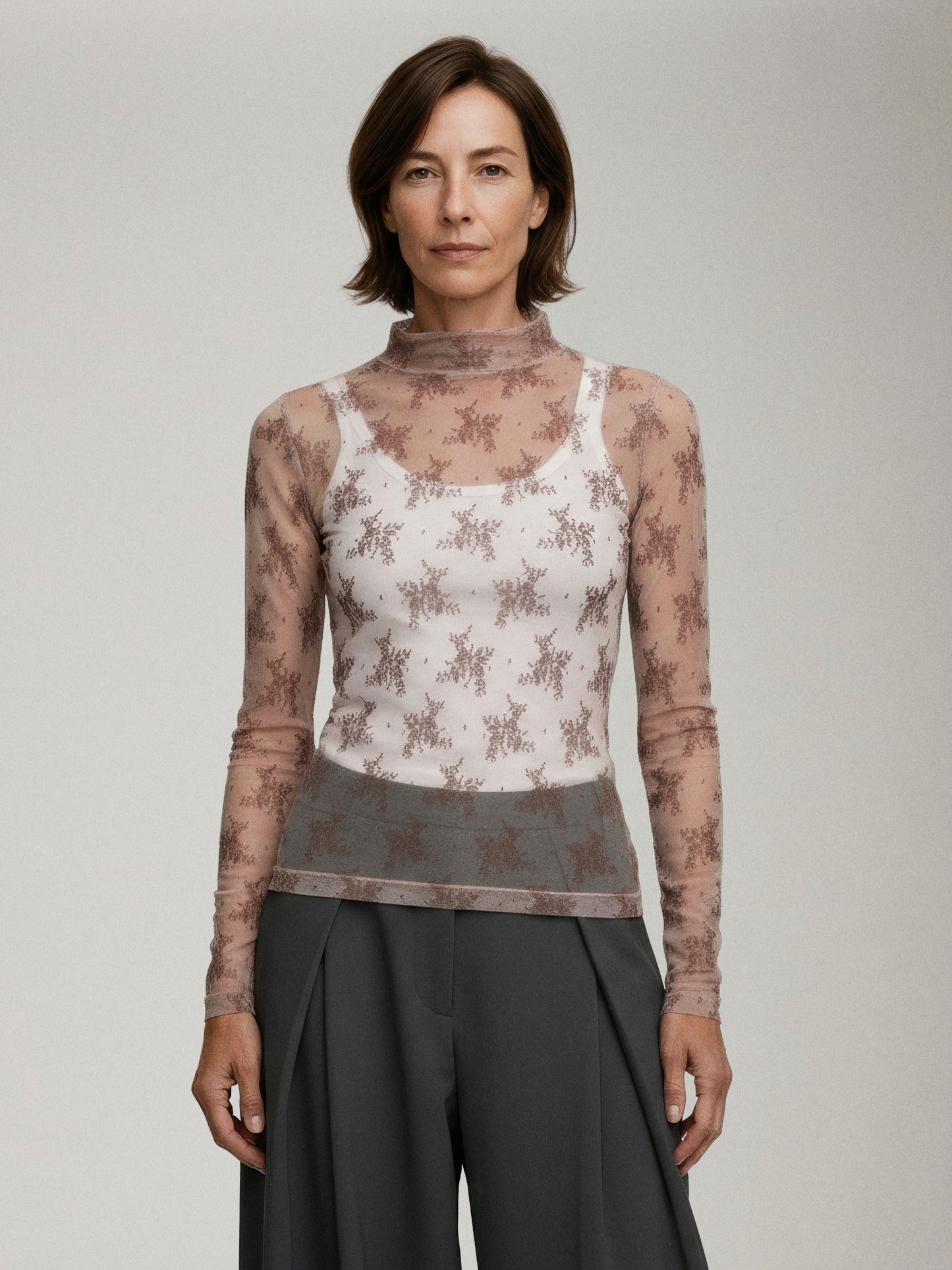 FREE PEOPLE - Lady Lux Mesh Long Sleeve - 