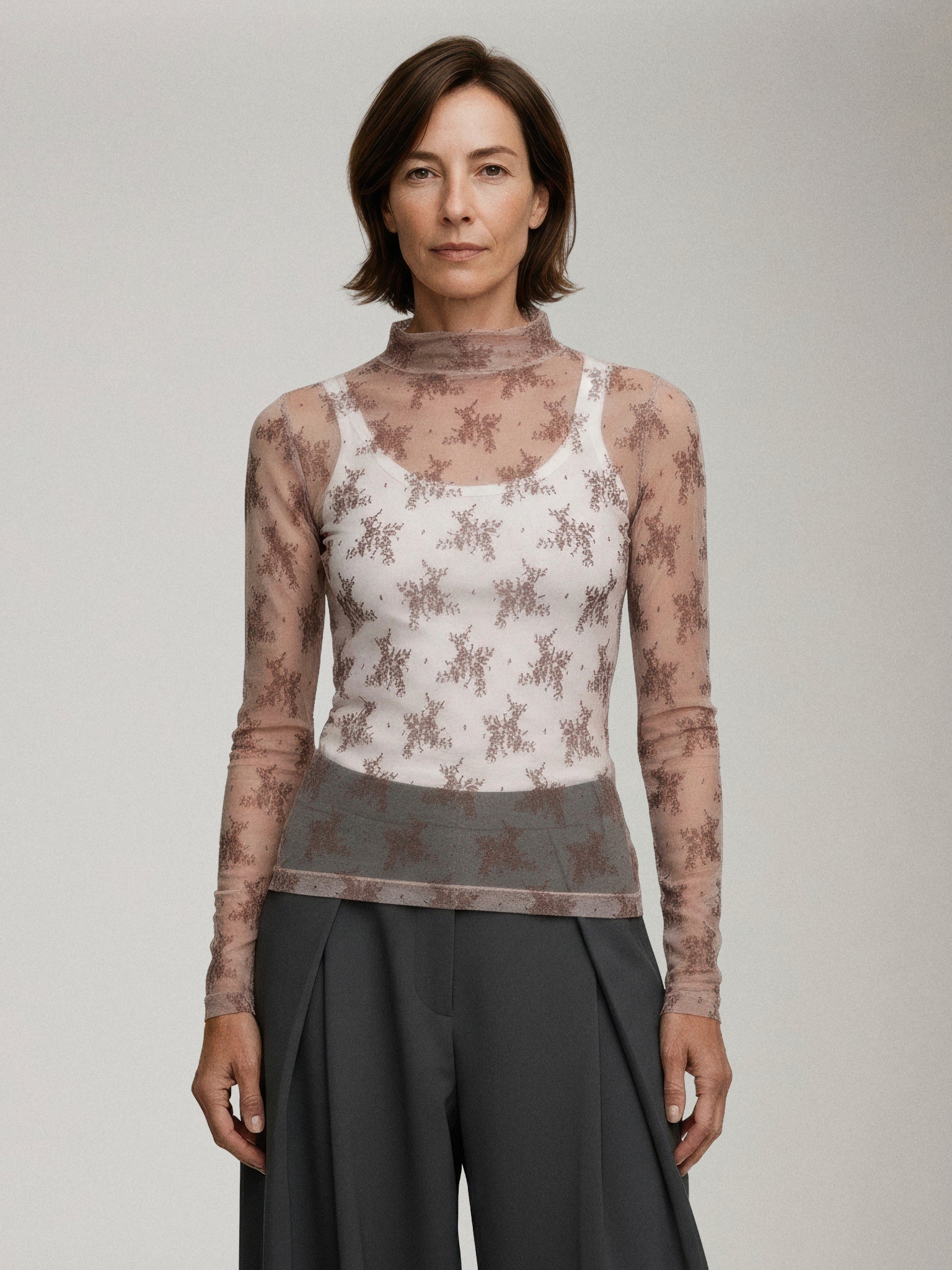 FREE PEOPLE - Lady Lux Mesh Long Sleeve - 