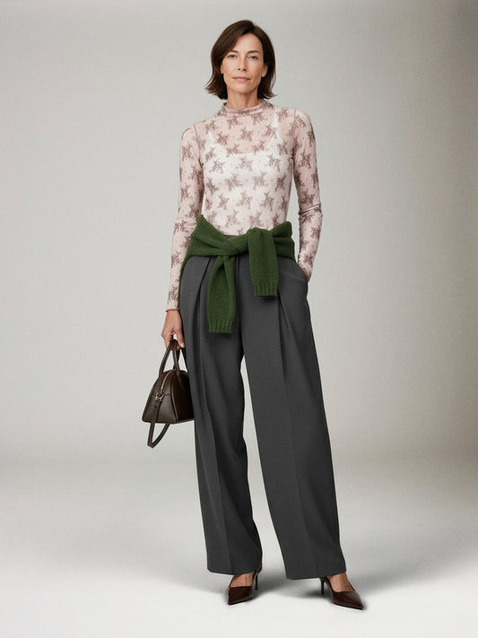 FREE PEOPLE - Lady Lux Mesh Long Sleeve - 