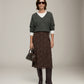 LOVEFINN - V-neck Longsleeve Top - Charcoal