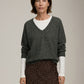 LOVEFINN - V-neck Longsleeve Top - 
