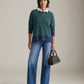 LOVEFINN - Longsleeve Stripe Thermal - Navy / Green