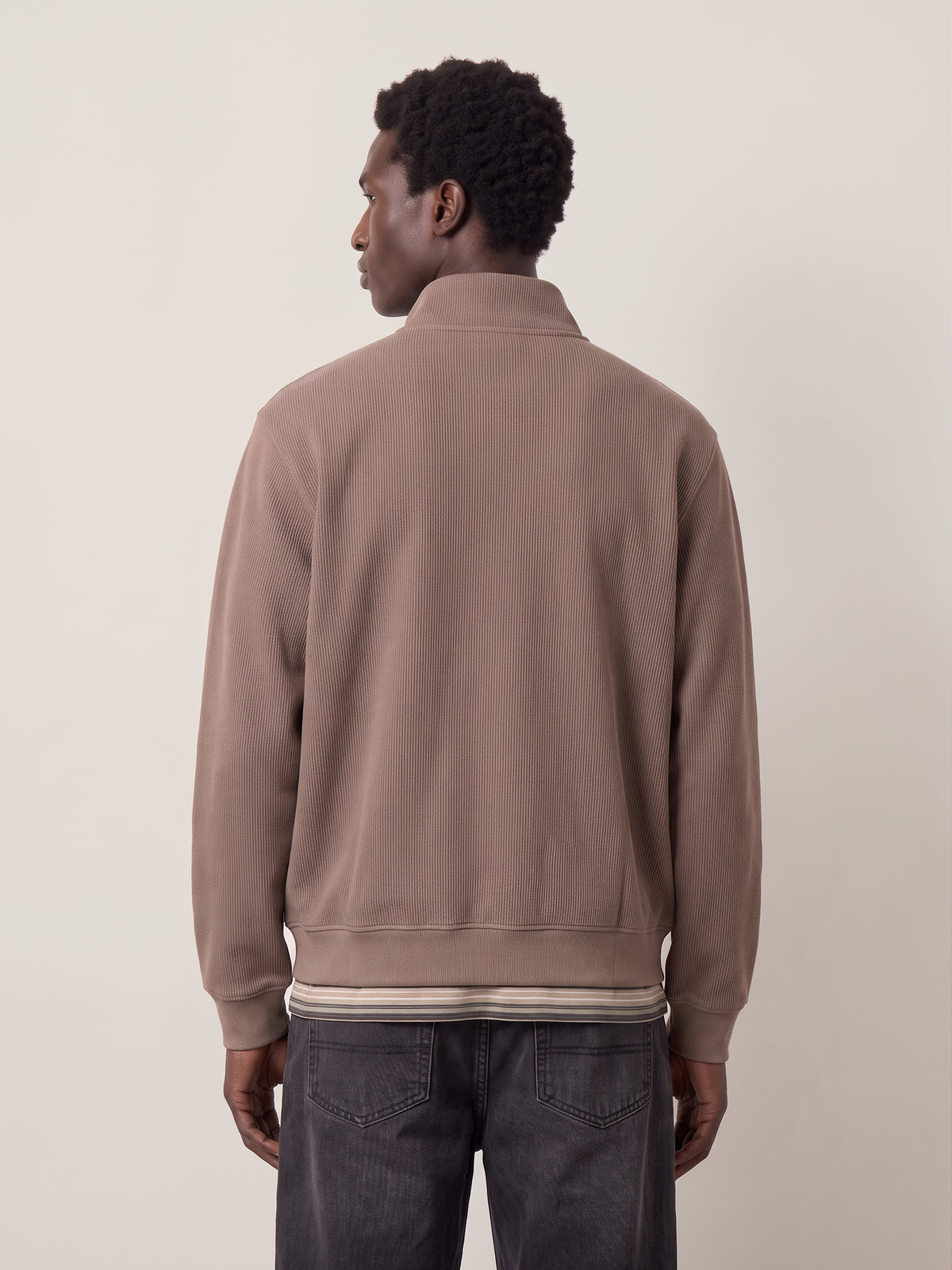 KUWALLA - Chenille Quarter-Zip Pullover - 