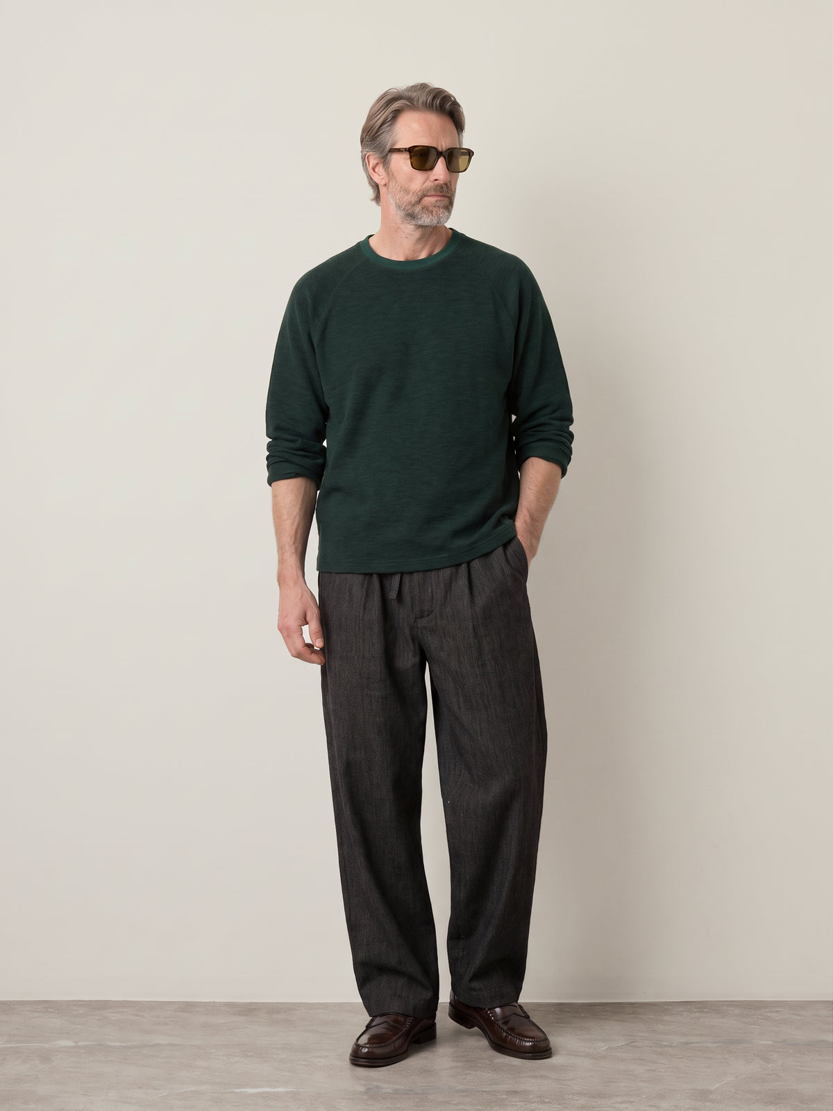 KUWALLA - Marled Thermal Longsleeve Top - 