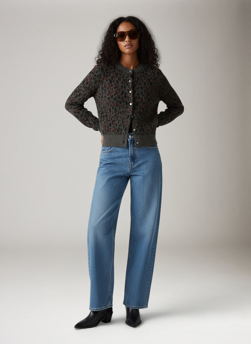LEVI'S - Tara Wooly Leopard Cardigan - 