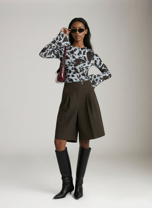 Minna Mesh Longleeve Top