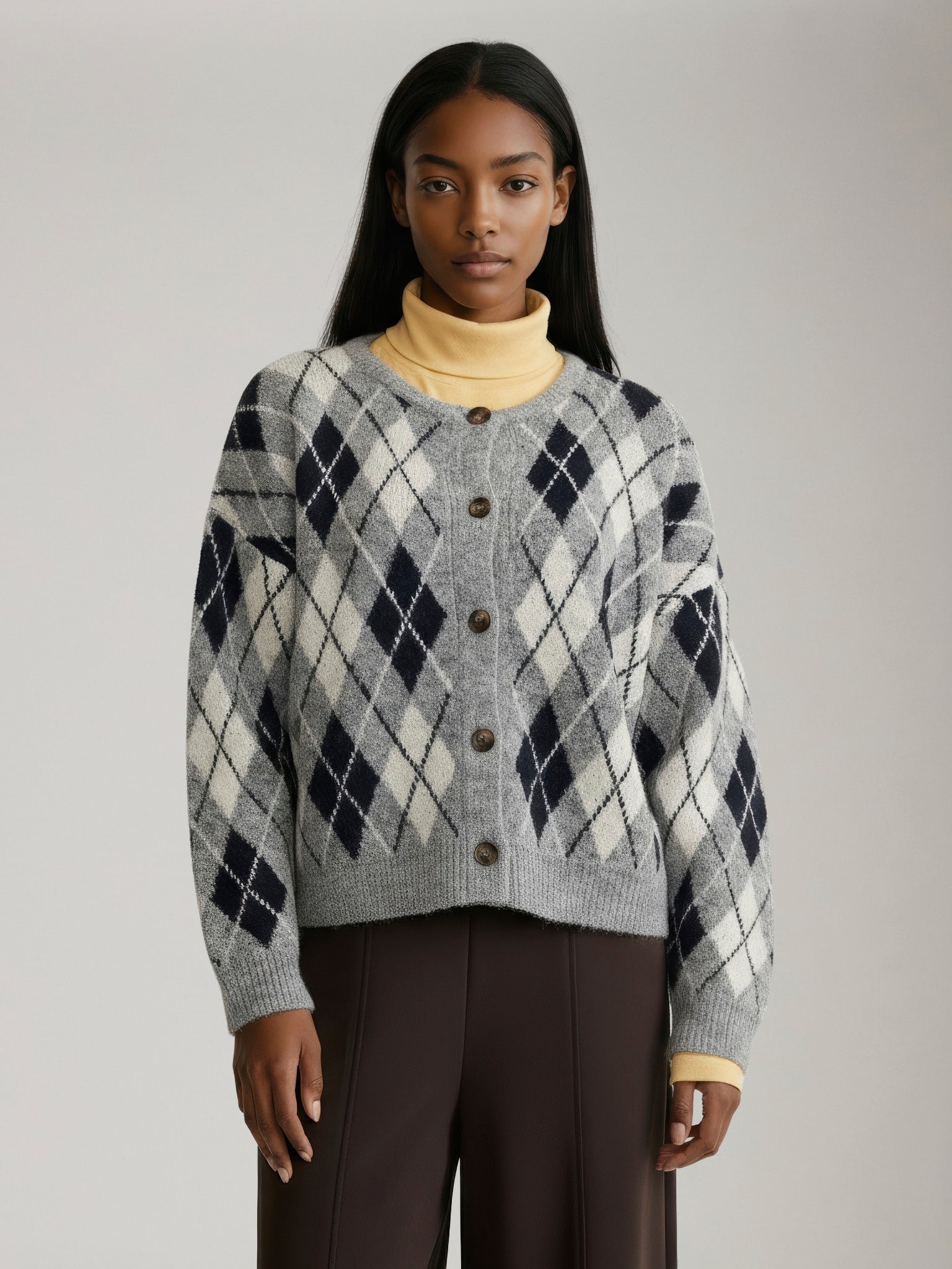 SADIE & SAGE - Bec Argyle Cardigan - 